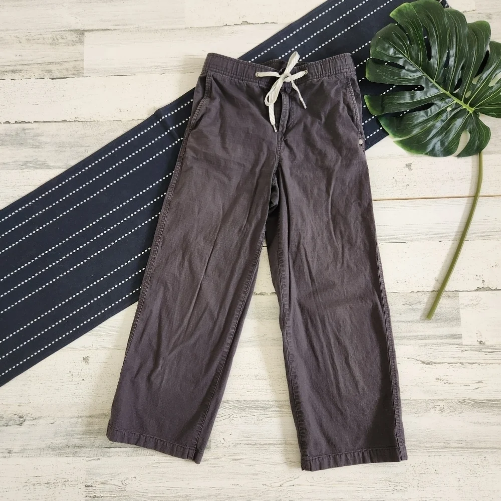 Vuori Ripstop Cropped Wide Leg Pants Charcoal Size XS